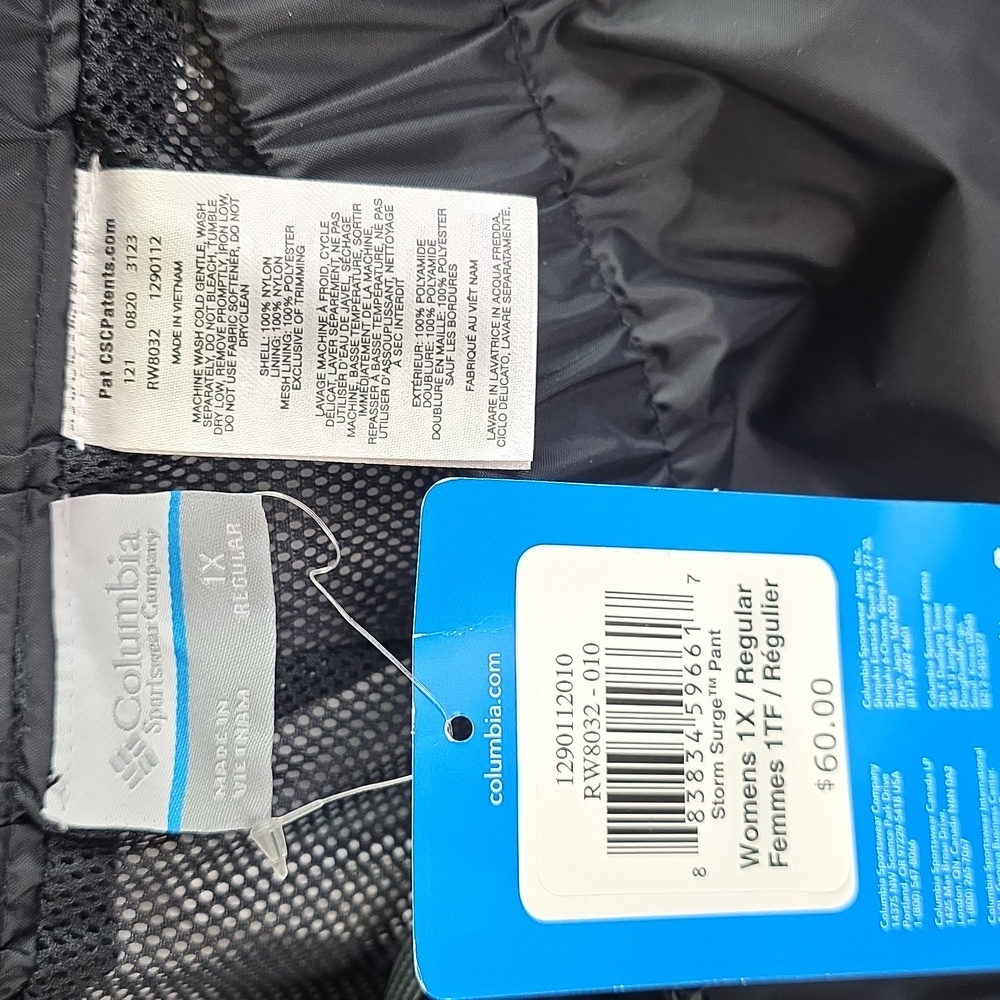 Womens Size 1X Rain Jacket & Storm Surge Pants For Kitty Rescue! - Picture 9 of 12
